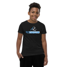 Load image into Gallery viewer, Restored Logo Short-Sleeve Youth T-Shirt - Black/Navy/Red/Dark Gray/Berry