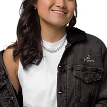 Load image into Gallery viewer, Unisex denim sherpa jacket
